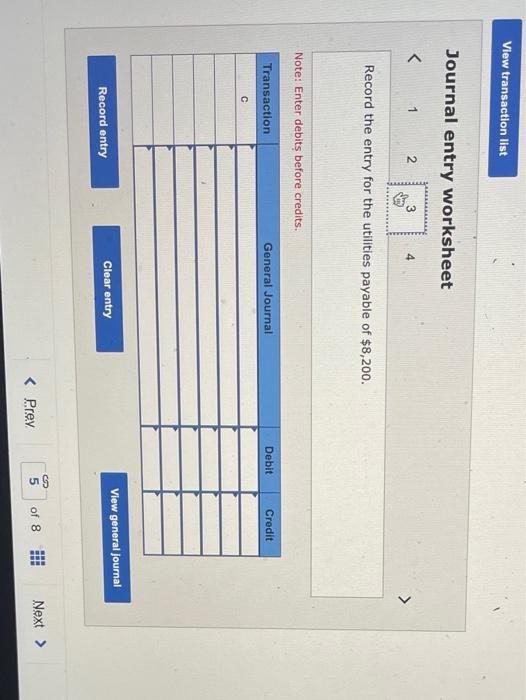 second year of operations ending December 31. Credit Debit $11,200 5,200 2,240