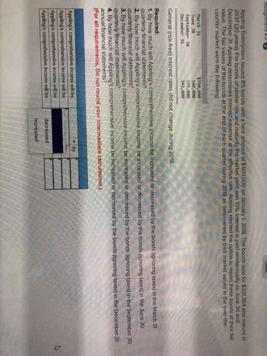  Assignments Appling Enterprises issued 8% bonds with a face amount of