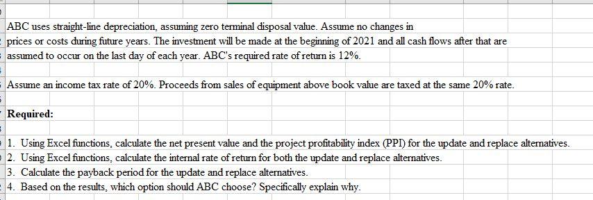 How do I go about doing this in excel? Please have explanations