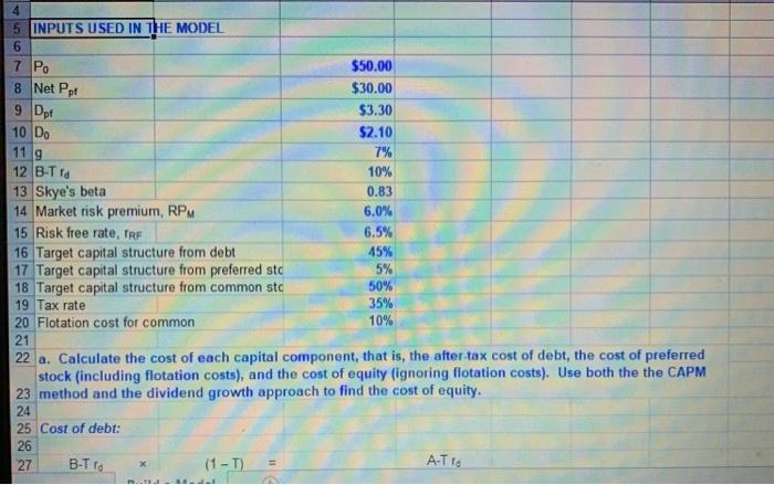  9 Dpt 10 DO 4 5 INPUTS USED IN THE MODEL
