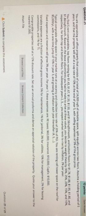  Please show how to format it using Excel Question 21 12