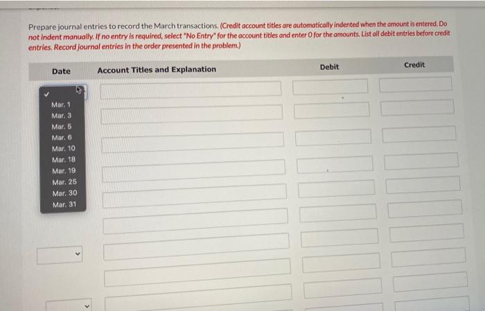 was opened on March 1 by Michael Wear. These selected events and