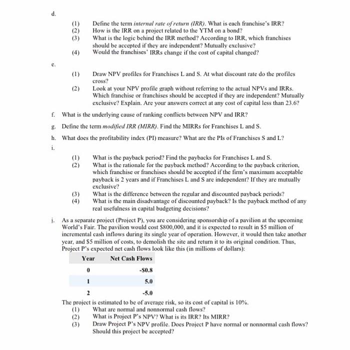 MBA program of a large university, and one of your favorite courses