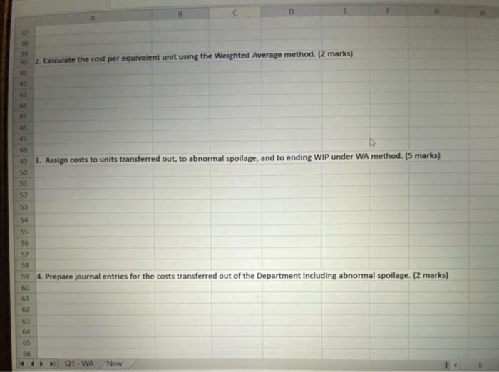 Version D S&S Co. uses a Weighted Average process costing system to