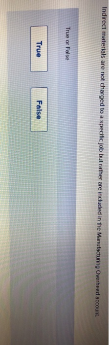 recorded initially with a debit to: Multiple Choice Manufacturing Overhead. Finished Goods