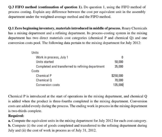 question before but they didn't provide WEIGHTED AVERAGE METHOD and doesn't explain