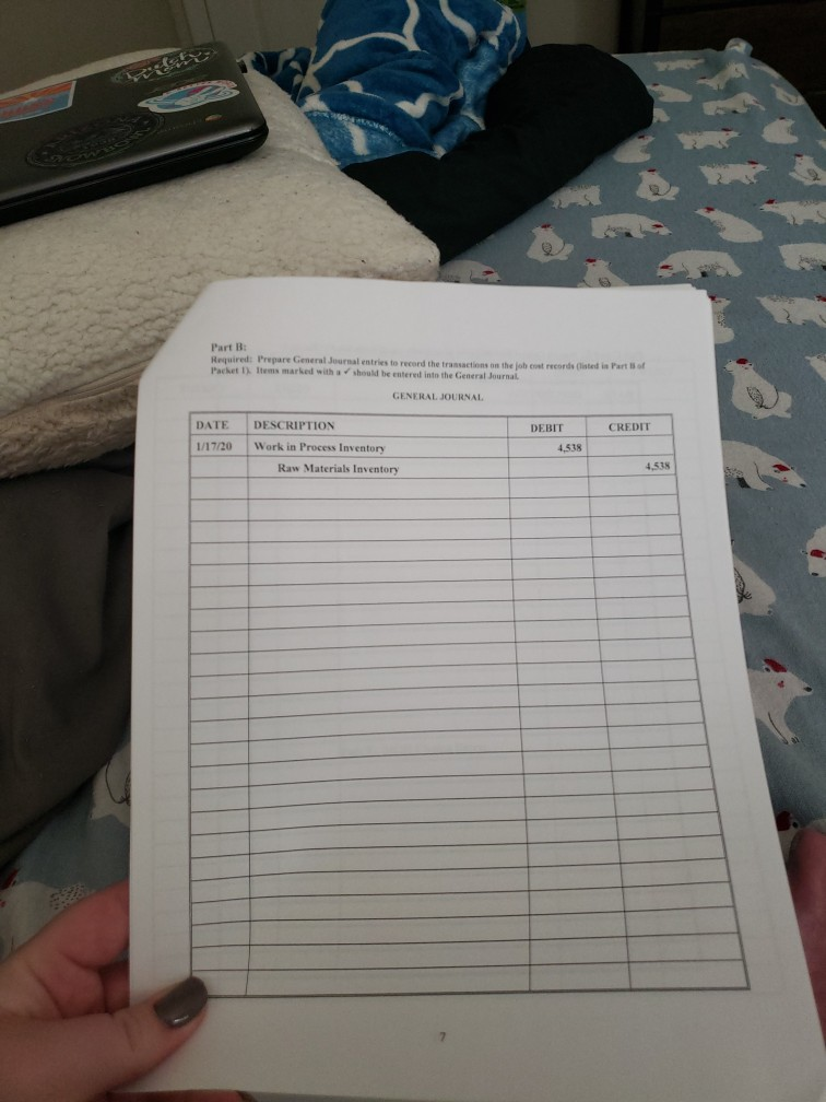 included a job to build inventory of 15-inch skillets. Economic Activity On