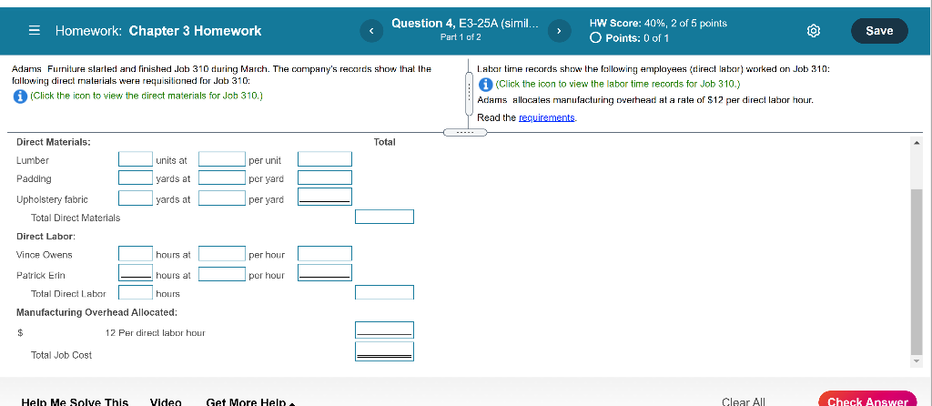 of 2 HW Score: 40%, 2 of 5 points O Points: 0