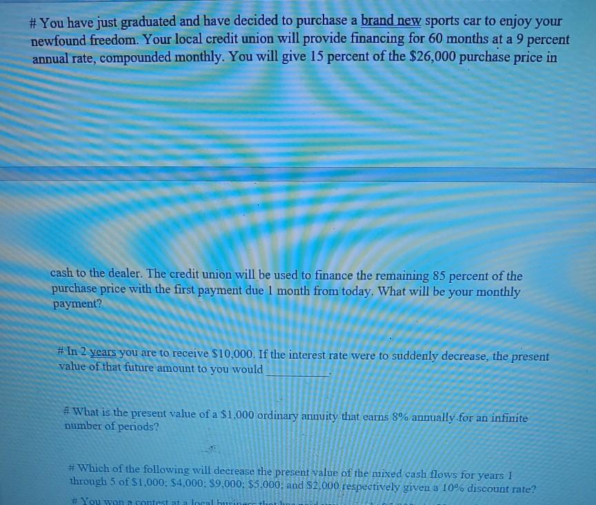 calculations. Use full precision of your calculator or excel. Round final answer