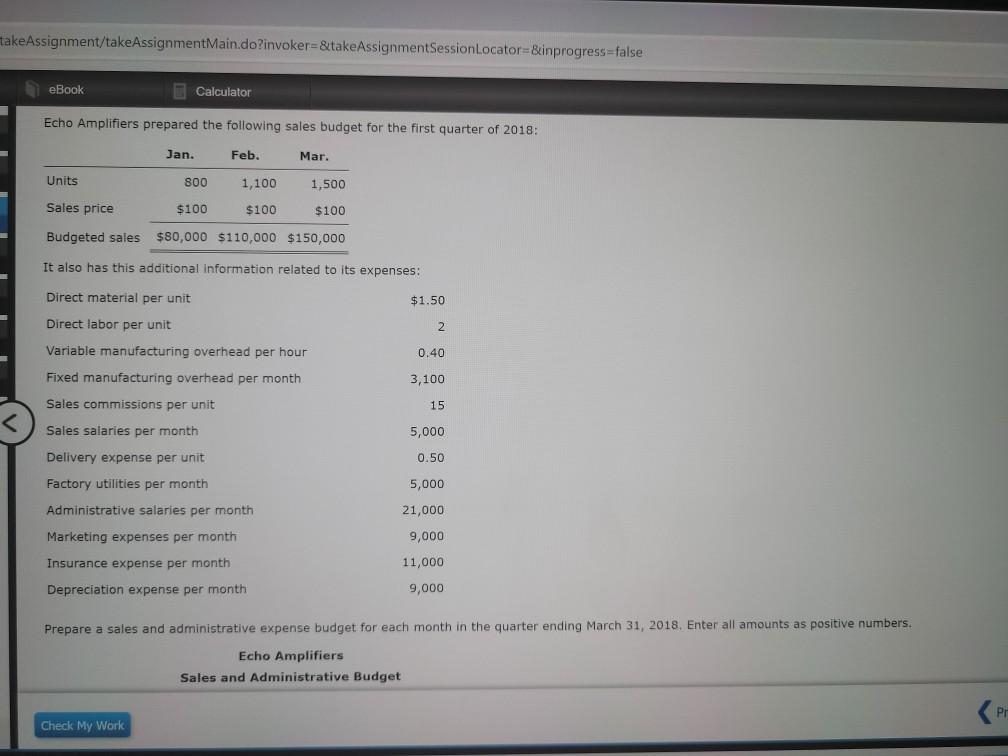 takeAssignment/takeAssignmentMain.do?invoker=&take AssignmentSession Locator=&inprogress=false eBook Calculator Echo Amplifiers prepared the following sales