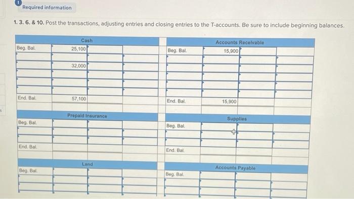 3-5, 3-6, 3-7) The general ledger of Zips Storage at January 1,