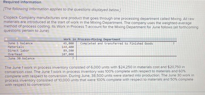 With the given information:3. How many units were completed and transferred to