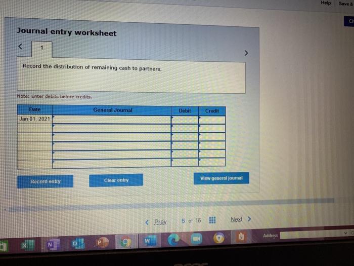 following account balances as of December 31, 2020 Cash Accum. Deprec. Building