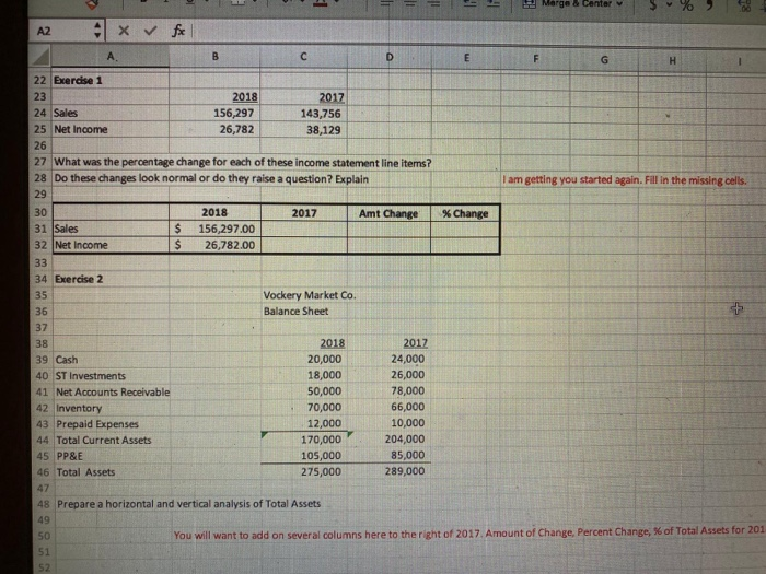 View Insert 5 Page Layout Format 5 : HW Unit 18a Formulas