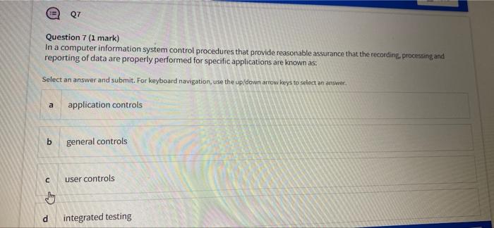irregularity to be perpetrated: Select an answer and submit. For keyboard navigation,