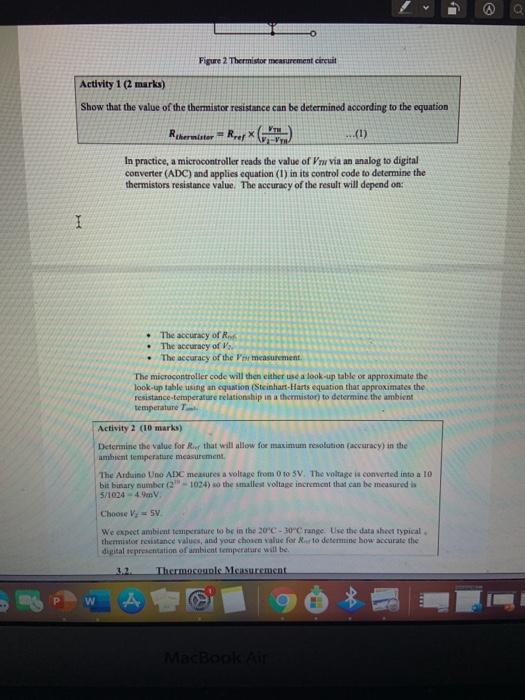  ASAP please and provide all working, cheere 0 Figure 2 Thermistor