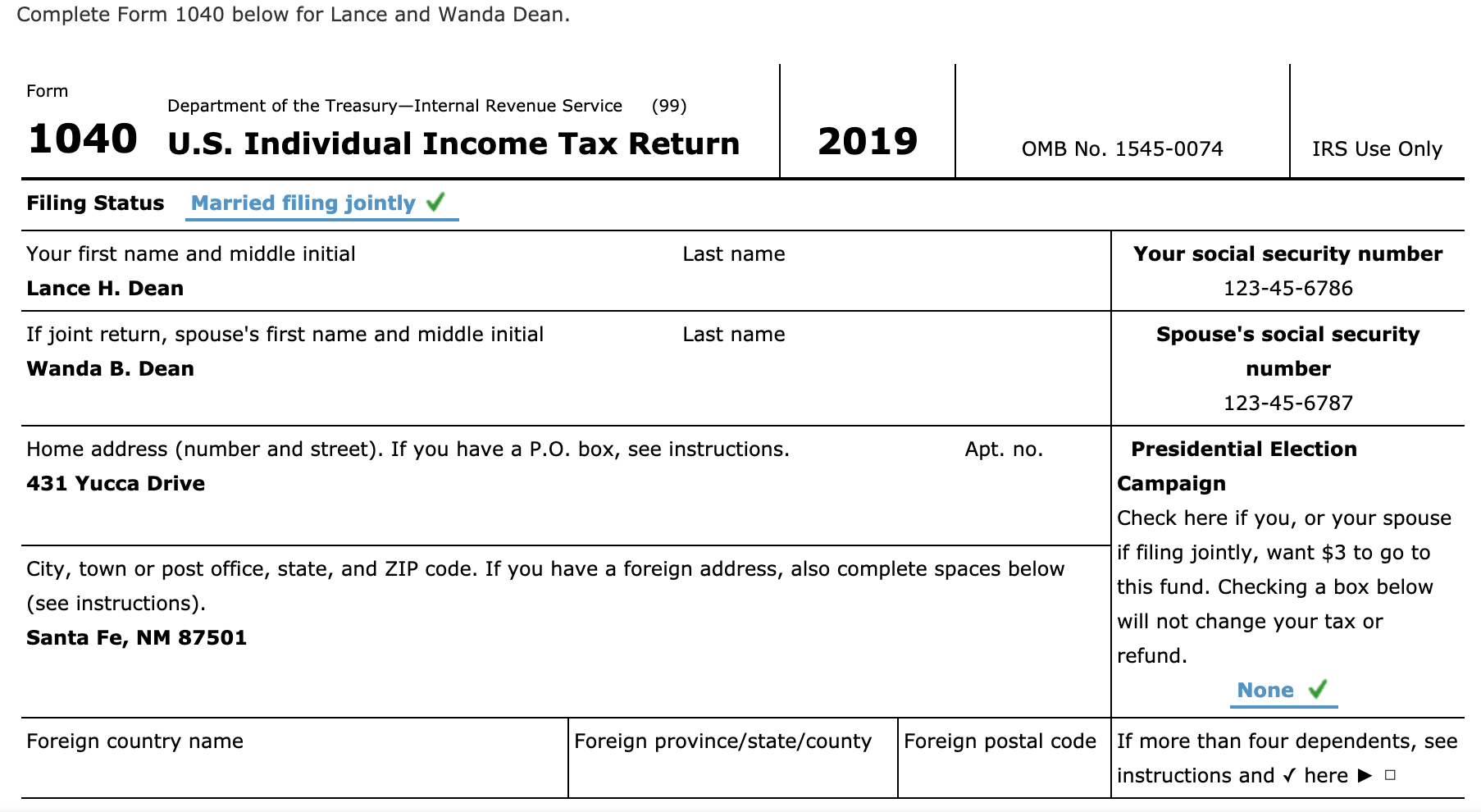 local Chamber of Commerce, and Wanda is employed part-time as a paralegal