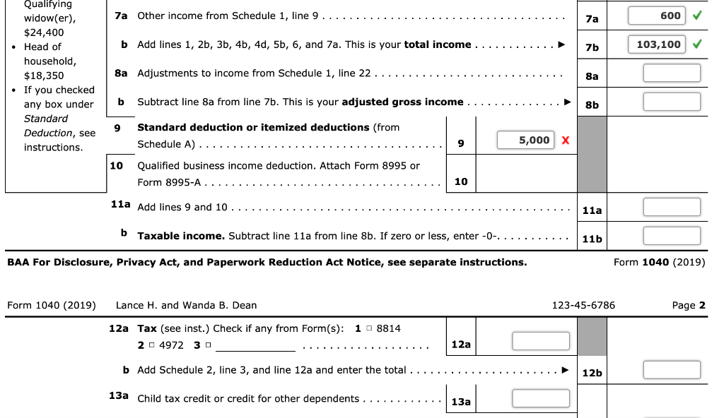 Salaries ($60,000 for Lance, $41,000 for Wanda) $101,000 Interest income- City of