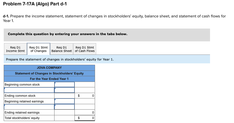 for Req D1 Stmt of Cash Flow: 1. 2. If you could