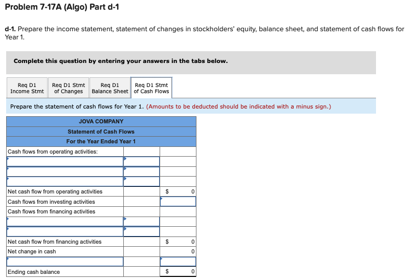 Company for Year 1, the first year of operation: 1. Issued $13,500