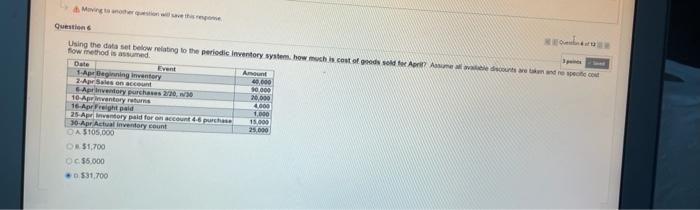 OD $36.000 Moving to another guestion whispanse Oto Mowing to another with