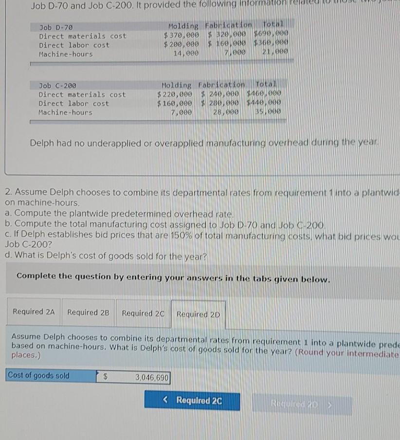 following estimates at the beginning of the year. Machine-hours Fixed manufacturing overhead