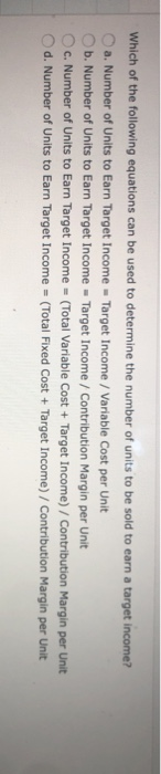sales mix in units. d. defining the features of the products. Burlywood