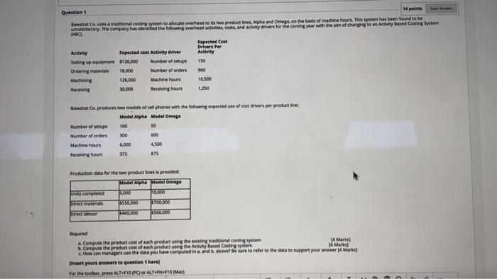 important!!!! 4 q Question 1 14 points Kawabat Causes a conting system