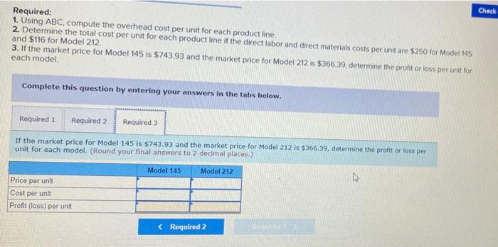 process follow Process Activity Overhead Cost Deliver Components Changeover Quantity $ 486,85e