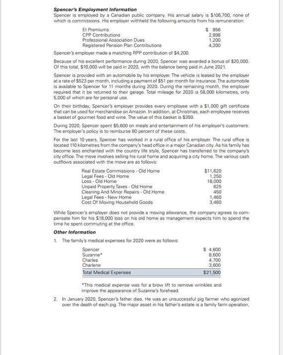 to 9) Family Information Spencer James is 41 years old. He has