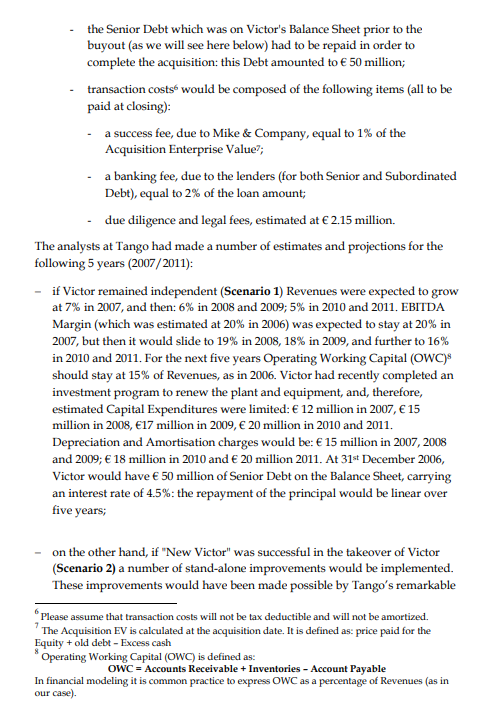 and the Free Cash Flow to Equity (FCFE) for the next five