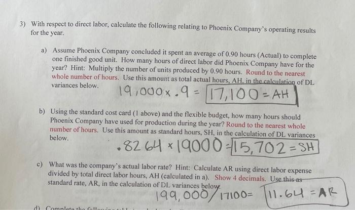 past few years, Phoenix Company has made many changes to their factory