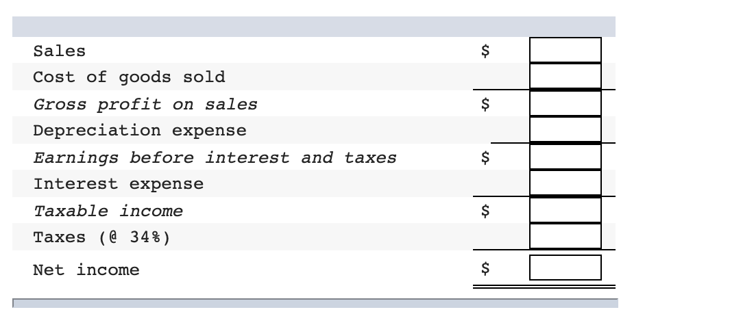 income statement for Windswept Woodworks, Inc. for year 2. Assume that the