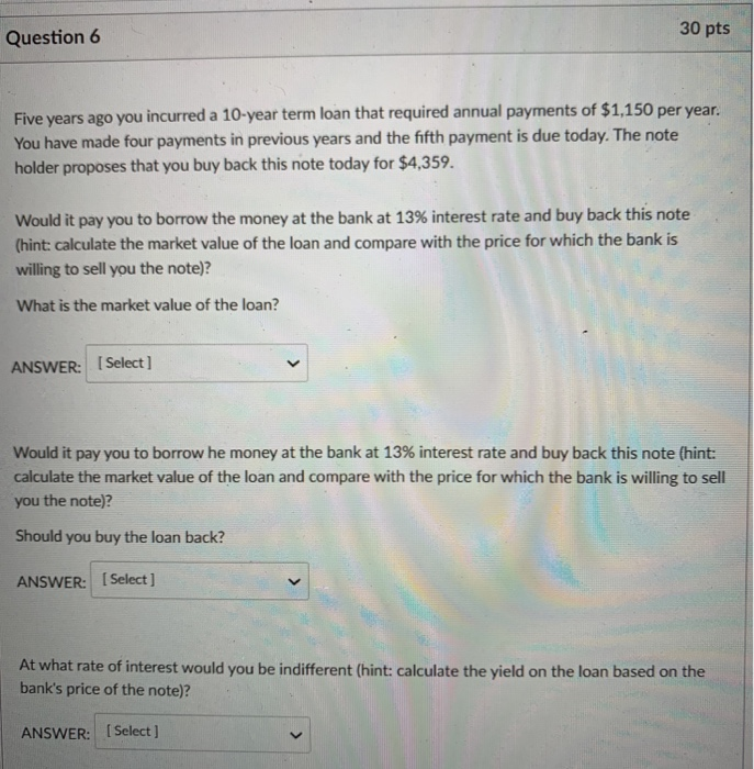 please explain how to put values in the TVM solver in a