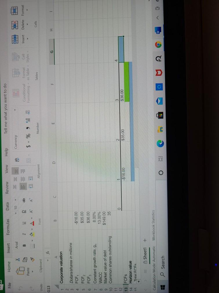 flows (FCFS) during the next 3 years, after which FCF is expected
