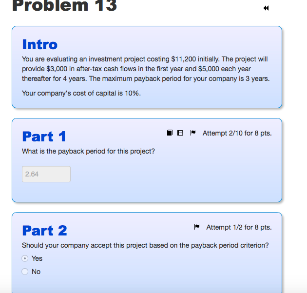  I just need help with Part 3. Problem 13 Intro You