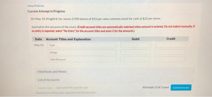  View Policies Current Attempt in Progress On May 10, Kingbird, Inc.