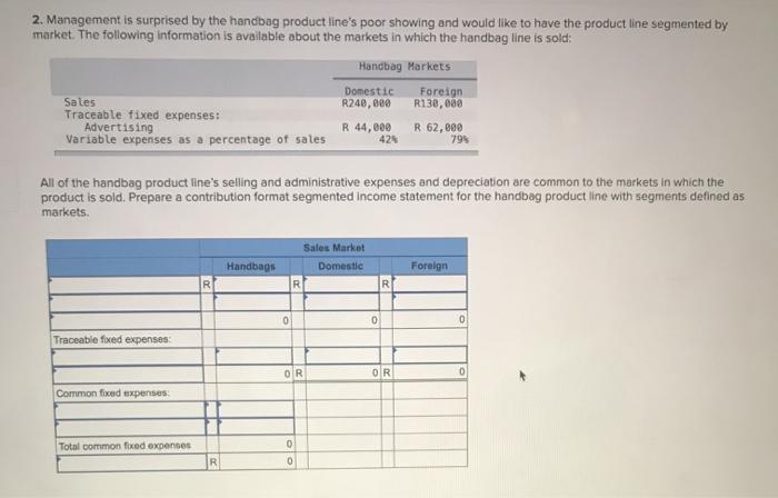 income statement in terms of the Brazilian currency, the real, R) for