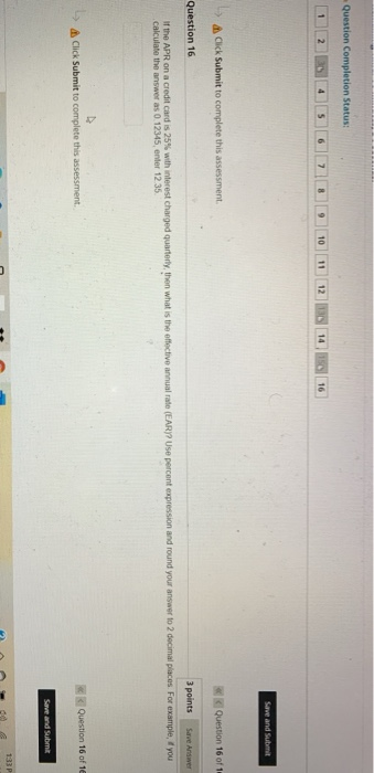  Question Completion Status: 1 2 5 6 7 8 10 11