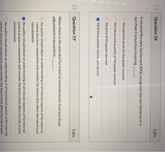  please do both and answer correctly Question 18 1 pts Evaluated