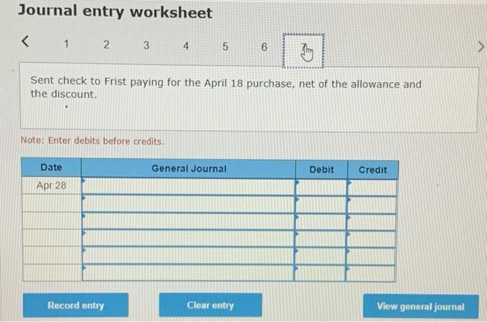 Company for the April 2 purchase, net of the discount and the