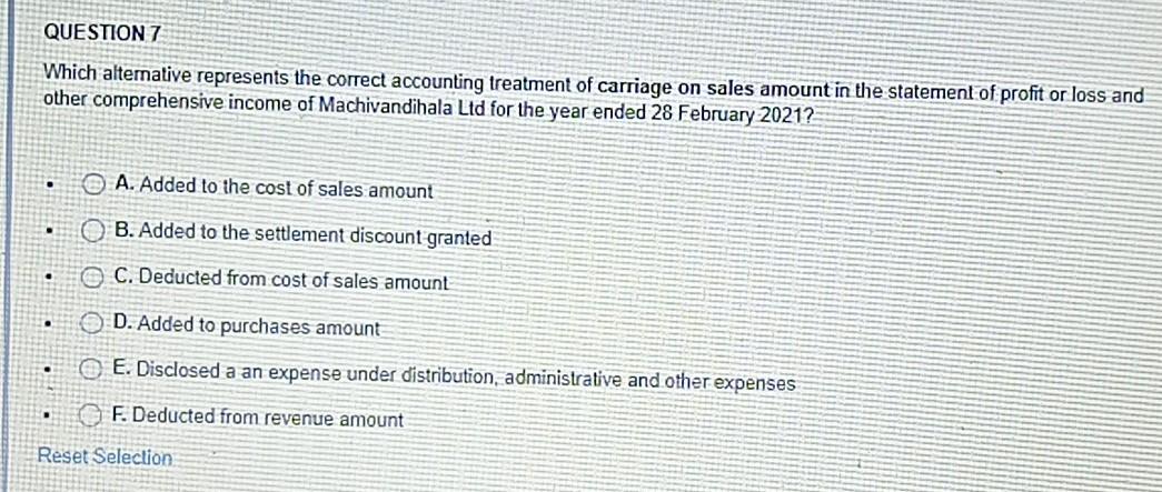 Accumulated depreciation Equipment Revaluation surplus (1 March 2020) Income received in advance