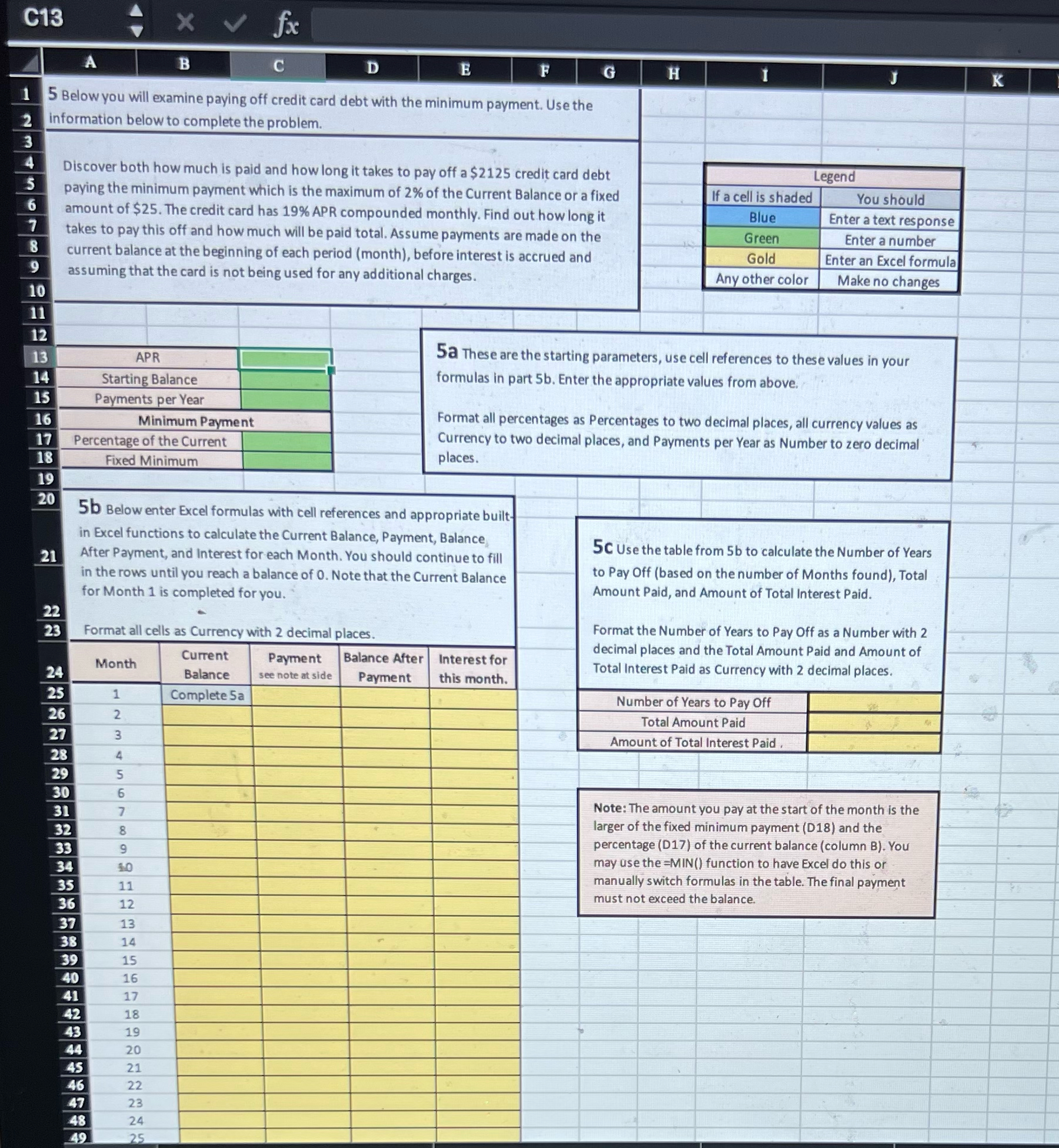  C13 5 Below you will examine paying off credit card debt