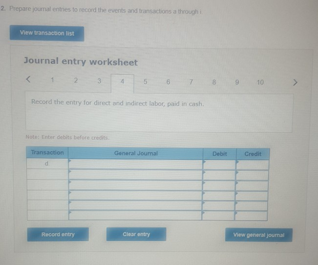 credit, $260,000 b. Materials requisitions record use of the following materials for