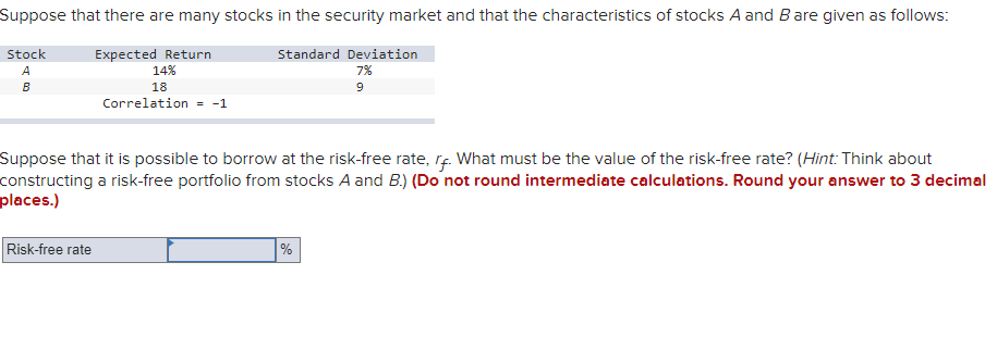 three mutual funds. The first is a stock fund, the second is