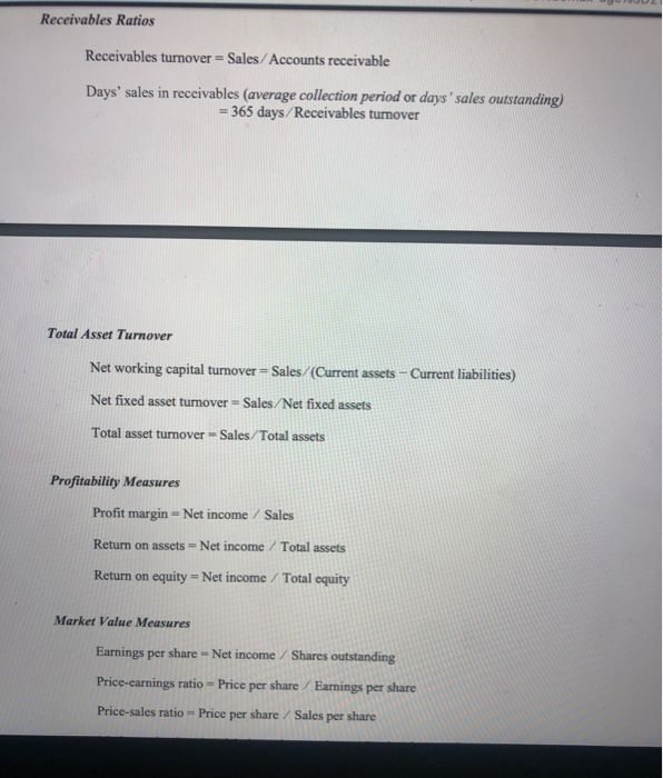 to total assets Long-term solvency, or financial leverage ratios Total debt ratio,