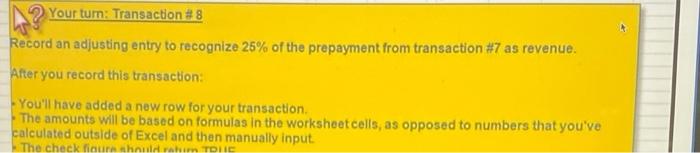 1 where you were instructed to enter your spreadsheet in on the