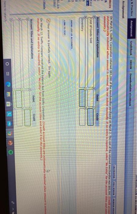 Prepare the journal entries to record the following transactions on Swifty Corporation's