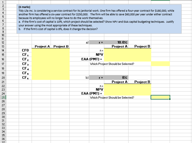 1 2 3 4 5 6 7 (6 marks) Tidy Lila