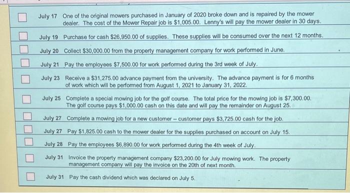 cant figure out the adjustments or the rest Lenny's Lawn Service, Inc.